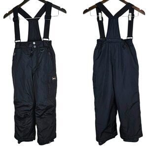 Waterproof 32 Degrees Black Bib Ski Pant with Zip Off Suspender Size 5/6